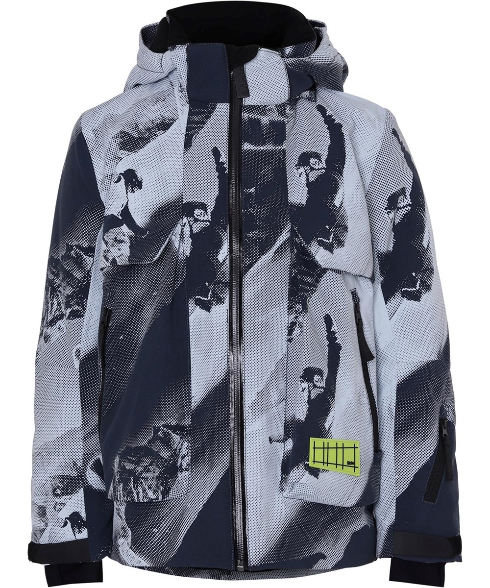 Alpine - 2 Tones - Vandtæt skijakke i snowboarder print