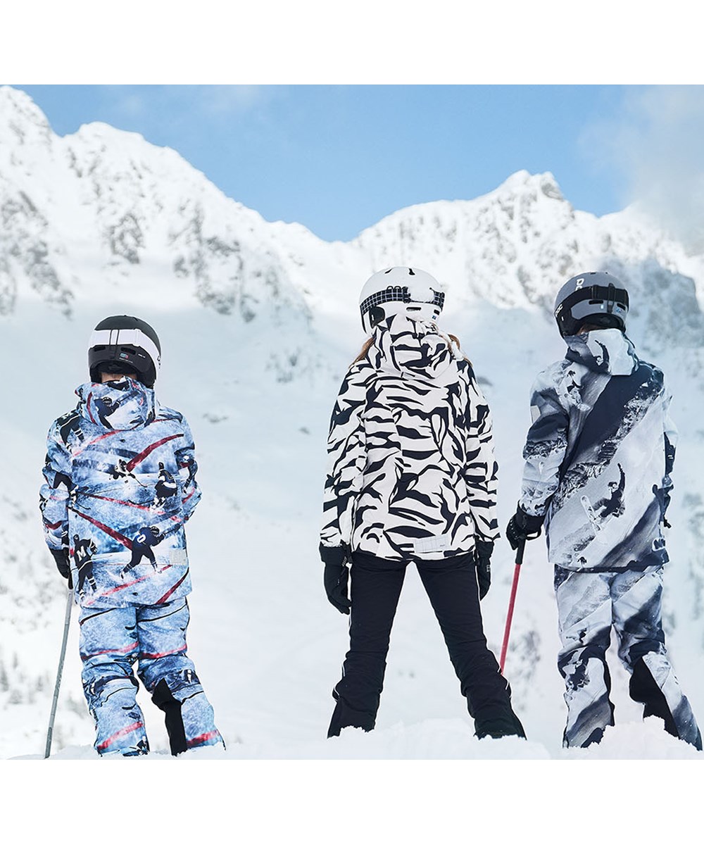 Alpine - 2 Tones - Vandtæt skijakke i snowboarder print
