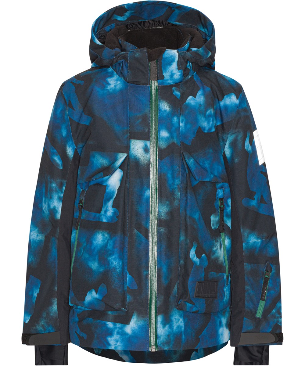 Alpine - 360 Tie Dye - Recycled skijakke i blå tie-dye