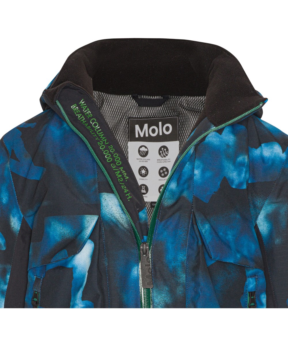 Alpine - 360 Tie Dye - Recycled skijakke i blå tie-dye