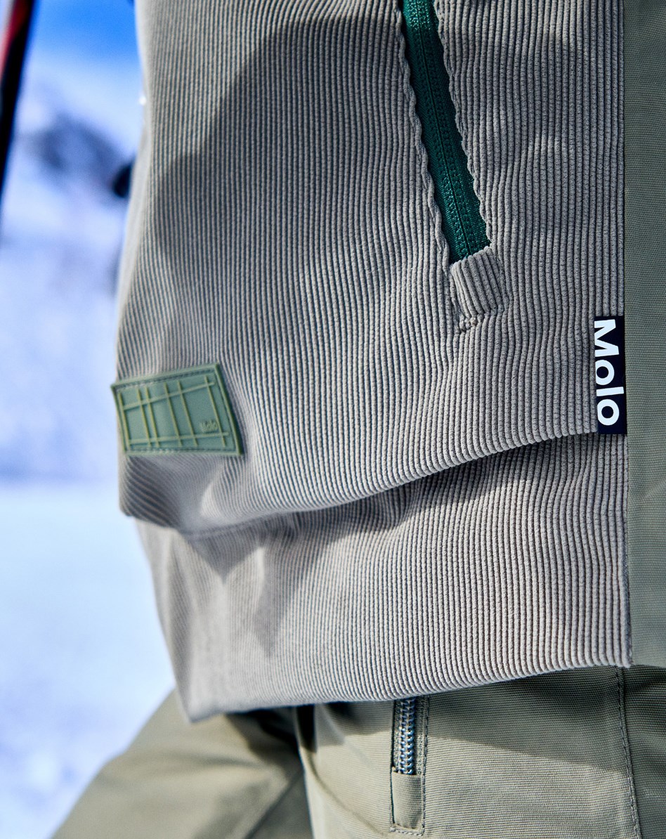 Alpine - Dusty Green - Recycled skijakke i mørkegrøn