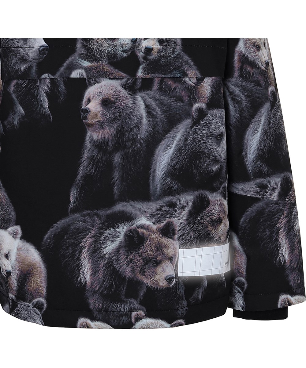 Castor Fur - Teddy - Vinterjakke med bjørne print og pels