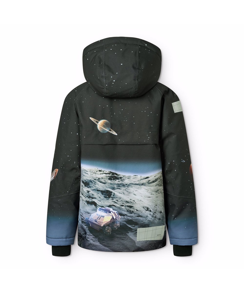 Castor - On The Moon - Vind- og vandtæt sort og blå vinterjakke til børn i genanvendt polyester samt vatteret med 3M™ Thinsulate™.