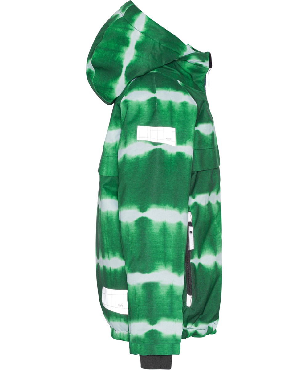 Castor - Tie Dye Green - Recycled vinterjakke med grønt tie-dye