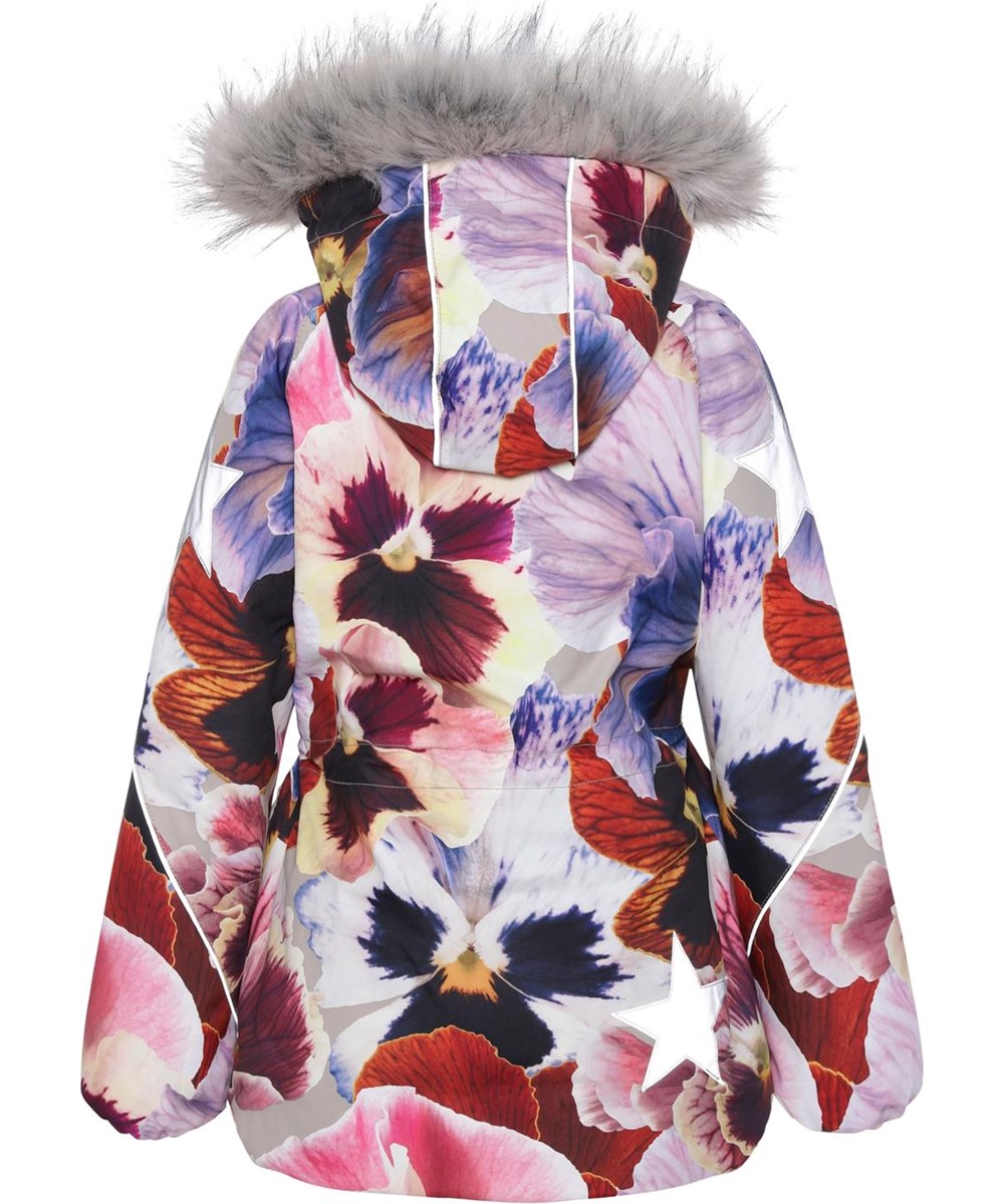 Cathy Fur - Giant Floral - Recycled vinterjakke i med blomster print