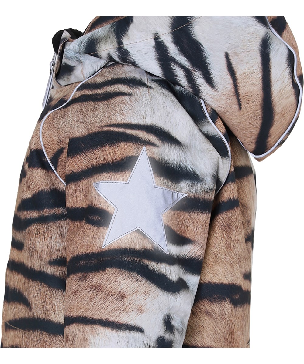Cathy - Wild Tiger - Vandtæt tiger vinterjakke