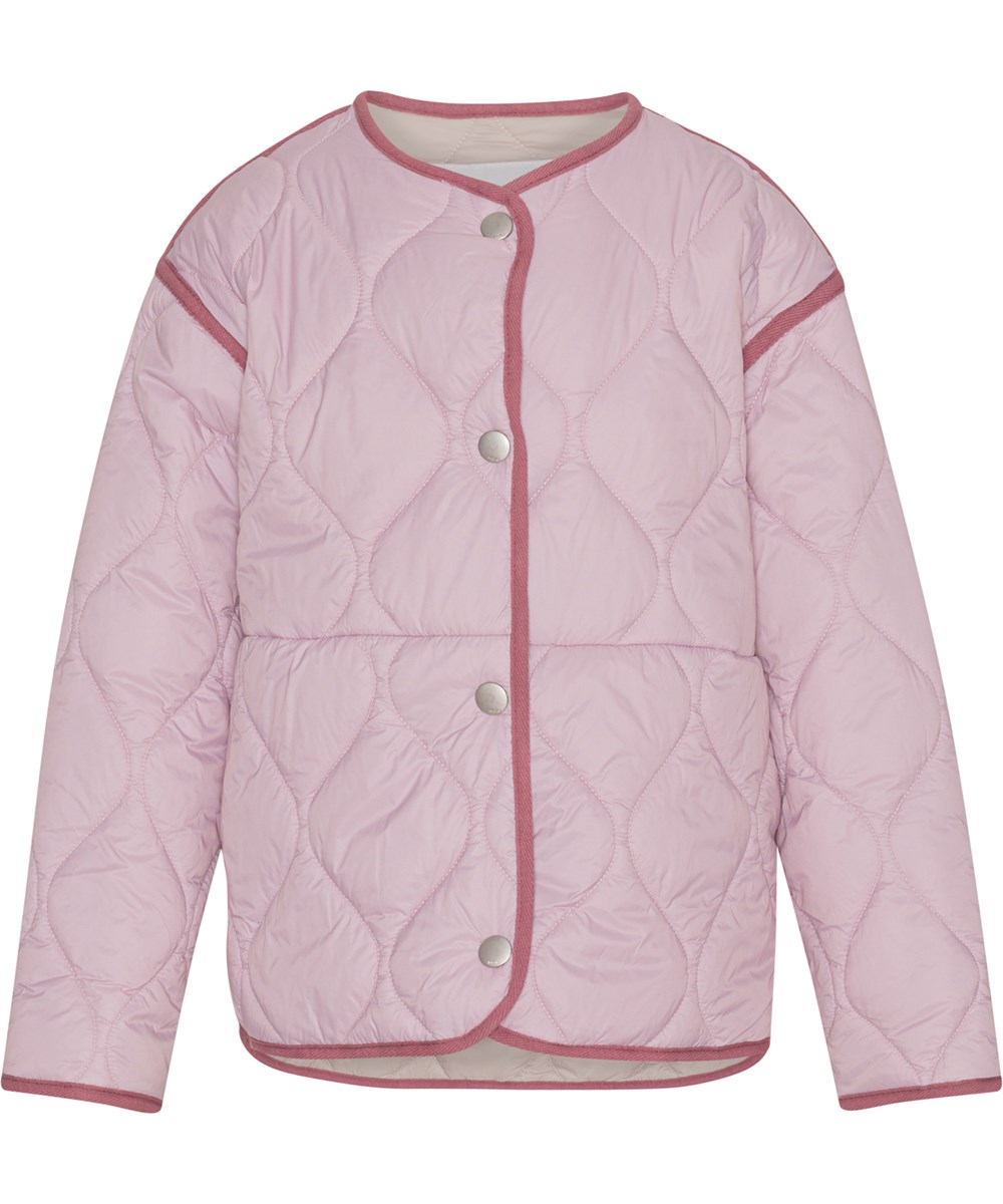 Hailee - Blue Pink - Recycled lyserød quilted jakke 