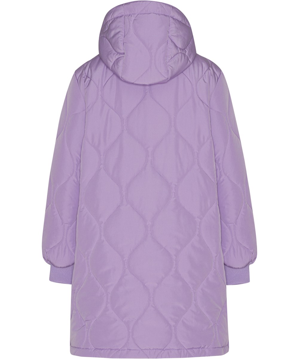 Hannah - Violet Sky - lilla quilted dynefrakke