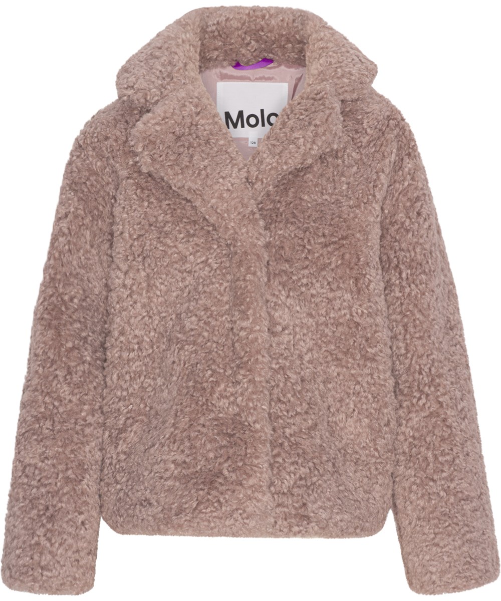 Harlyn - Violet Sky - Rosa faux-fur jakke