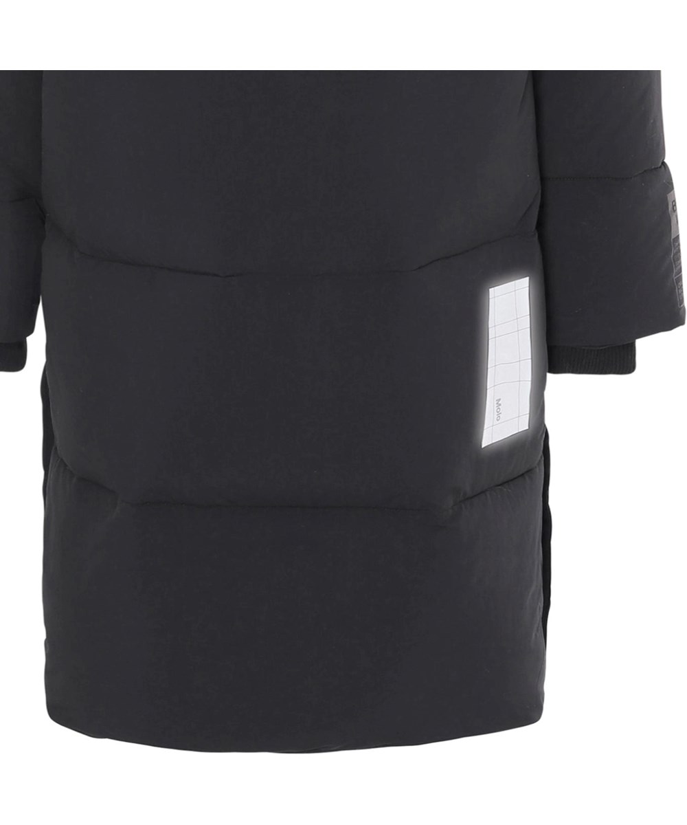 Harper - Black - Recycled sort lang varm frakke