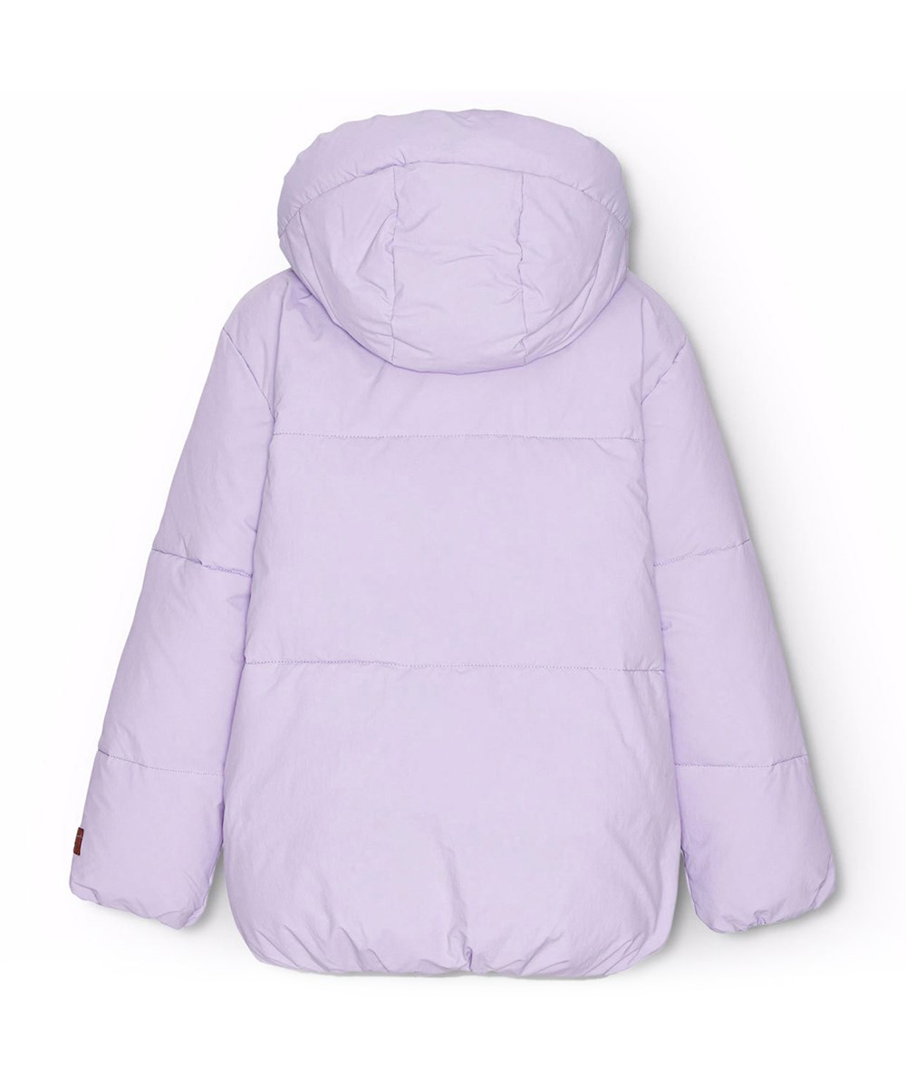 Hayden - Pastel Lilac - Vandafvisende pastel lilla jakke i genanvendt nylon med en aftagelig hætte