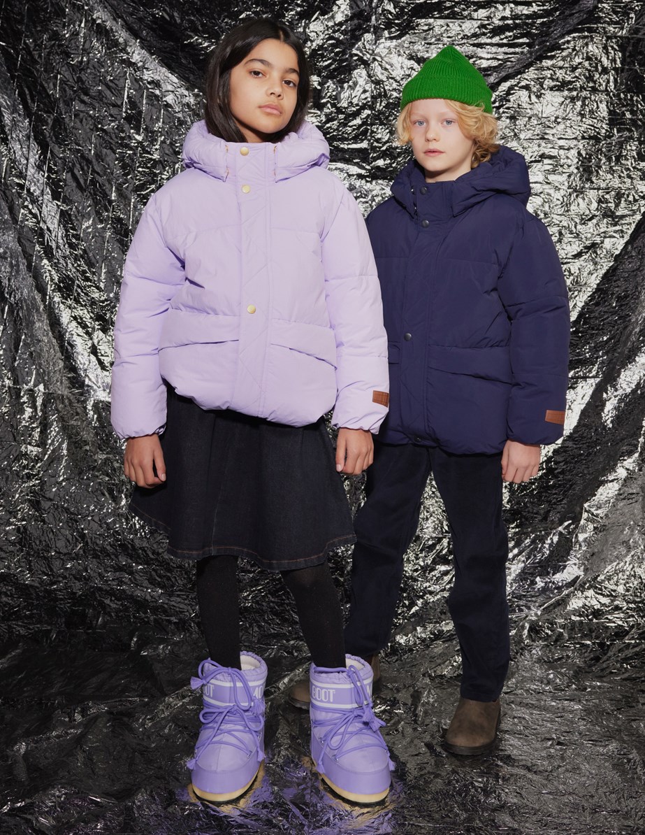 Hayden - Pastel Lilac - Vandafvisende pastel lilla jakke i genanvendt nylon med en aftagelig hætte