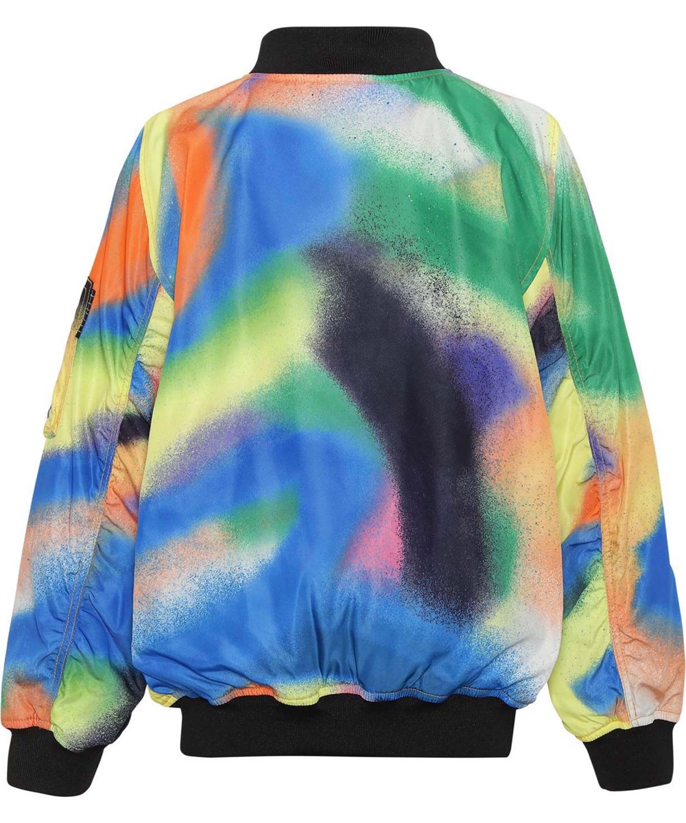 Heath - Colour Spary - Multifarvet bomber jakke.