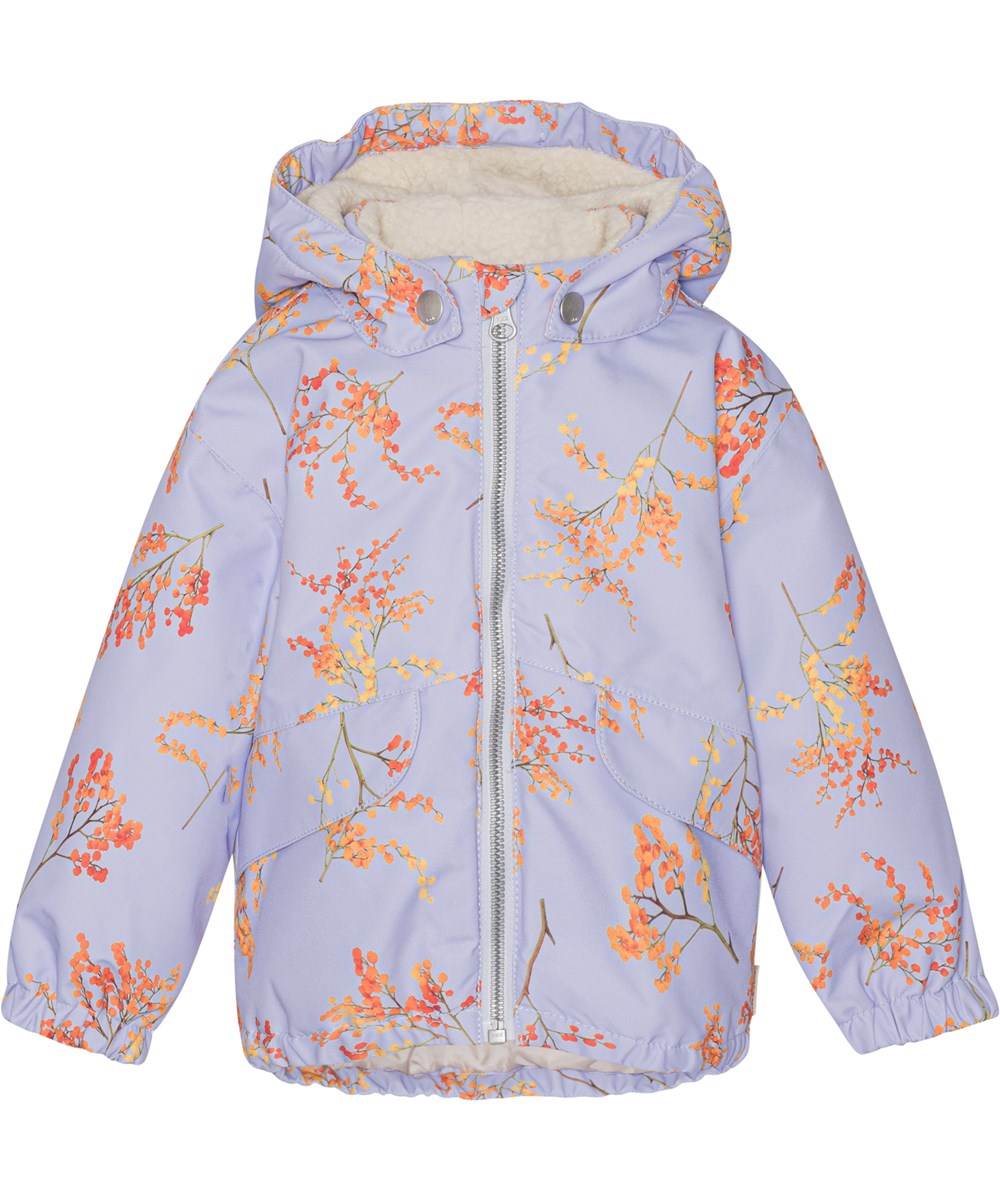 Honor - Cosmic Mimosa - Recycled lyslilla vinterjakke med orange grene