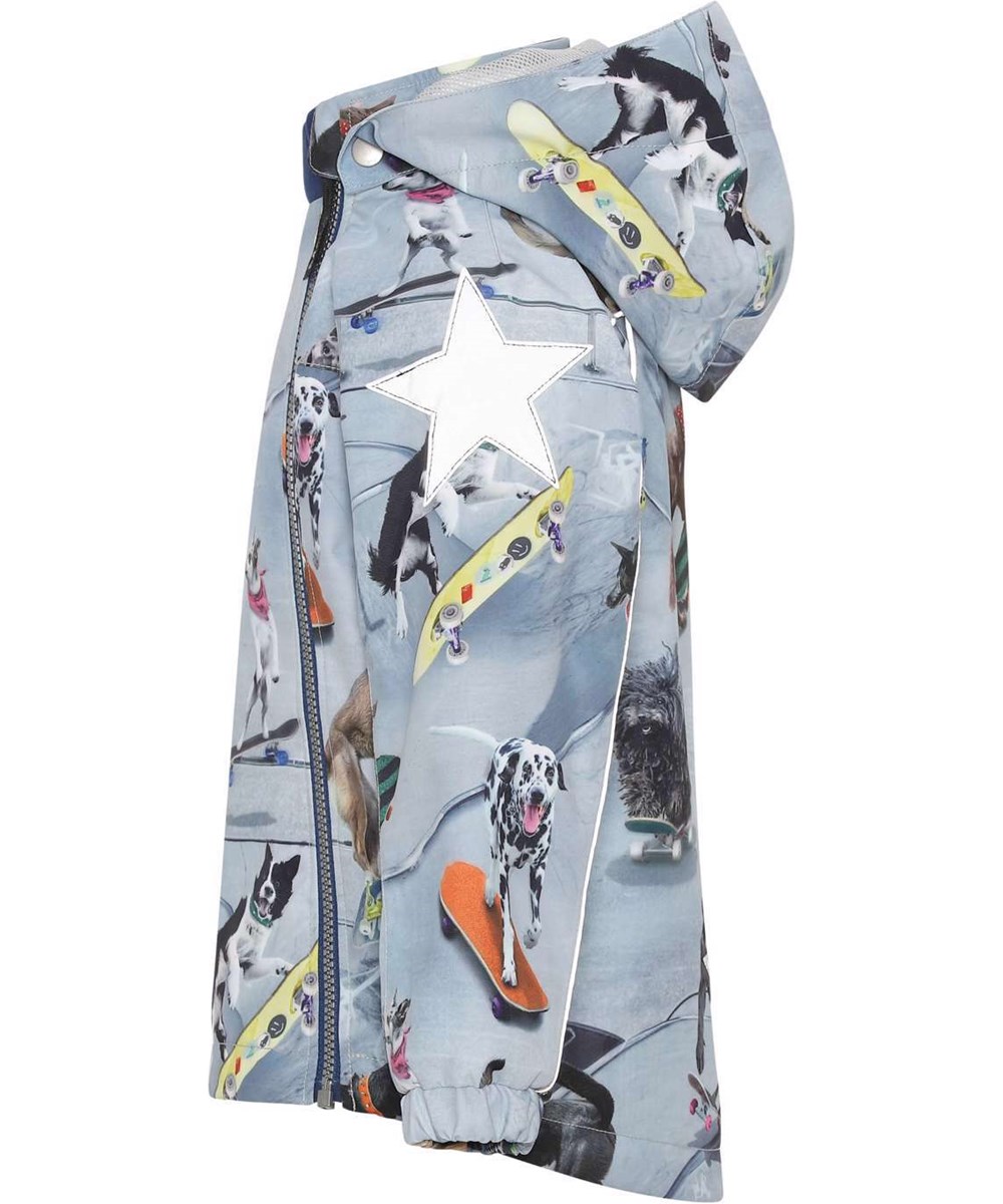 Hopla - Doggy Blue Town - Funktionel recycled vindjakke med anorak look