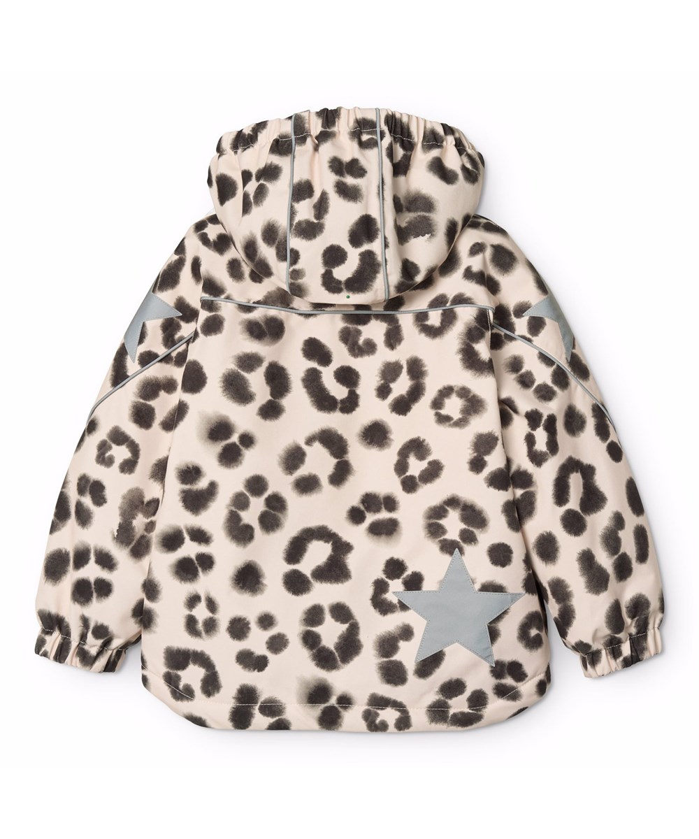 Hopla - Snow Leo - Vind- og vandtæt vinterjakke til børn i genanvendt polyester med et unikt leopardprint samt foret med 3M™ Thinsulate™.