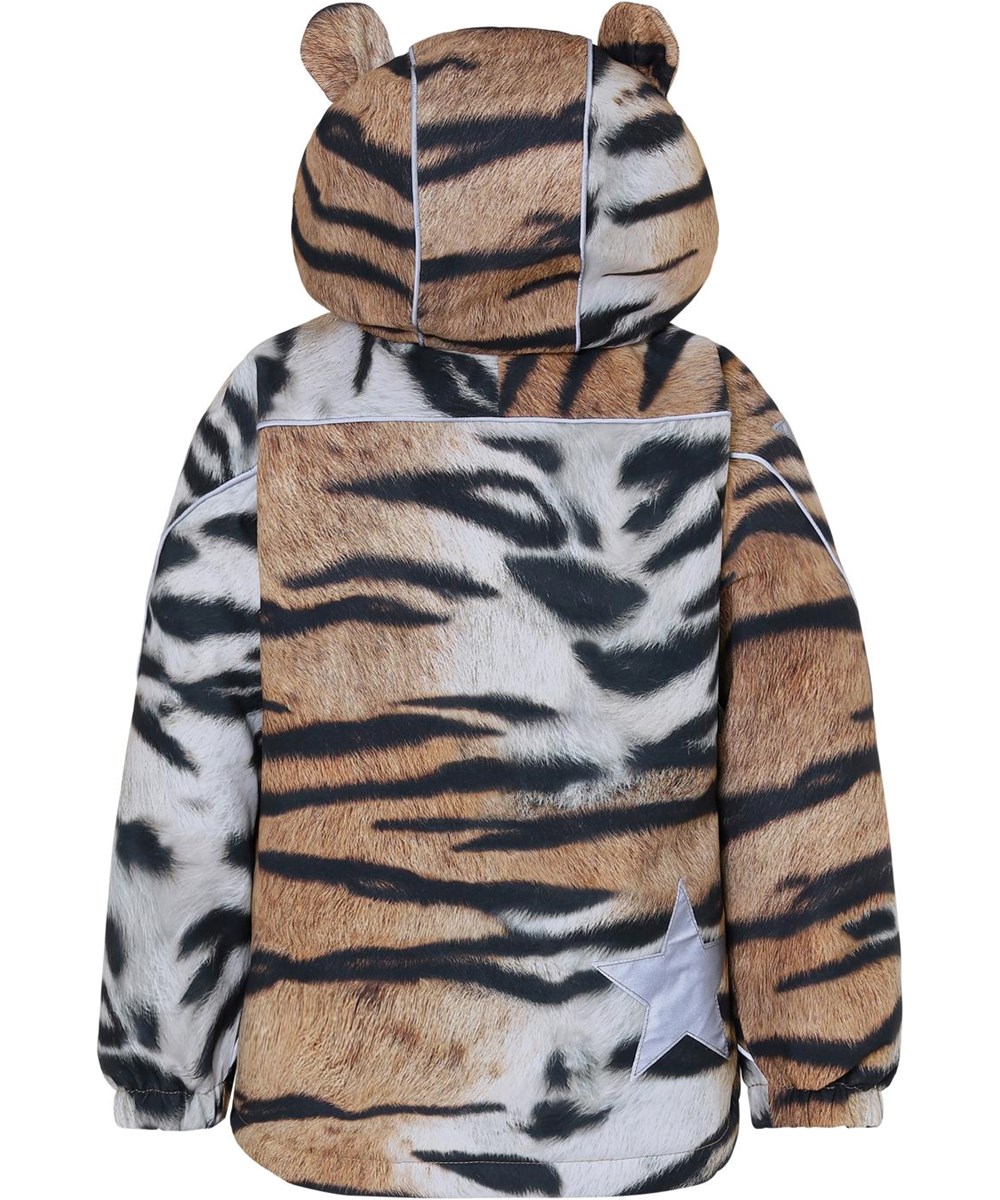 Hopla - Wild Tiger - Tiger print vinterjakke med lynlåse