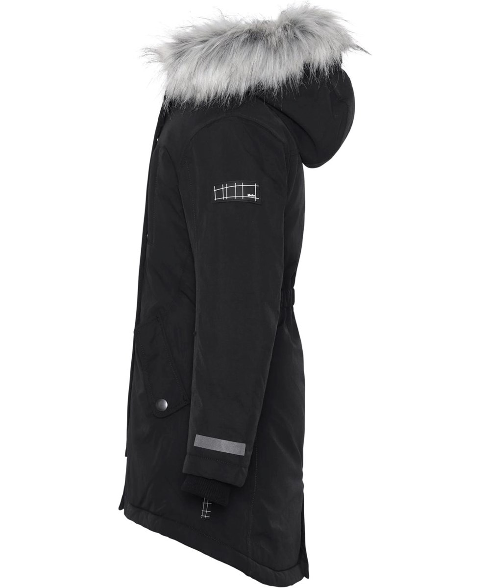 Peace - Black - Recycled sort parka vinterjakke