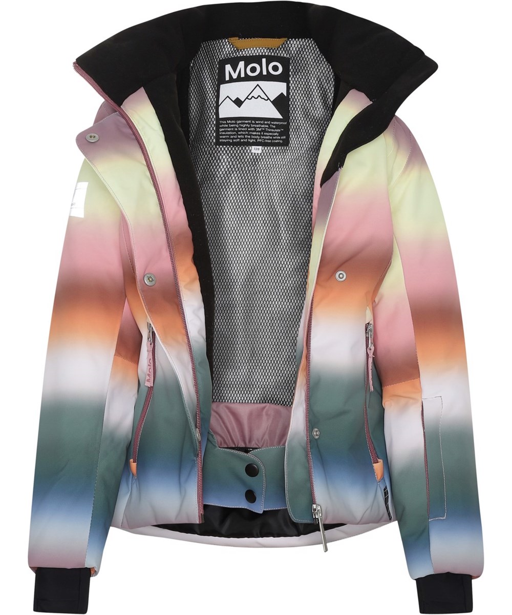 Pearson - Misty Rainbow - Vandtæt og recycled skijakke med regnbue print