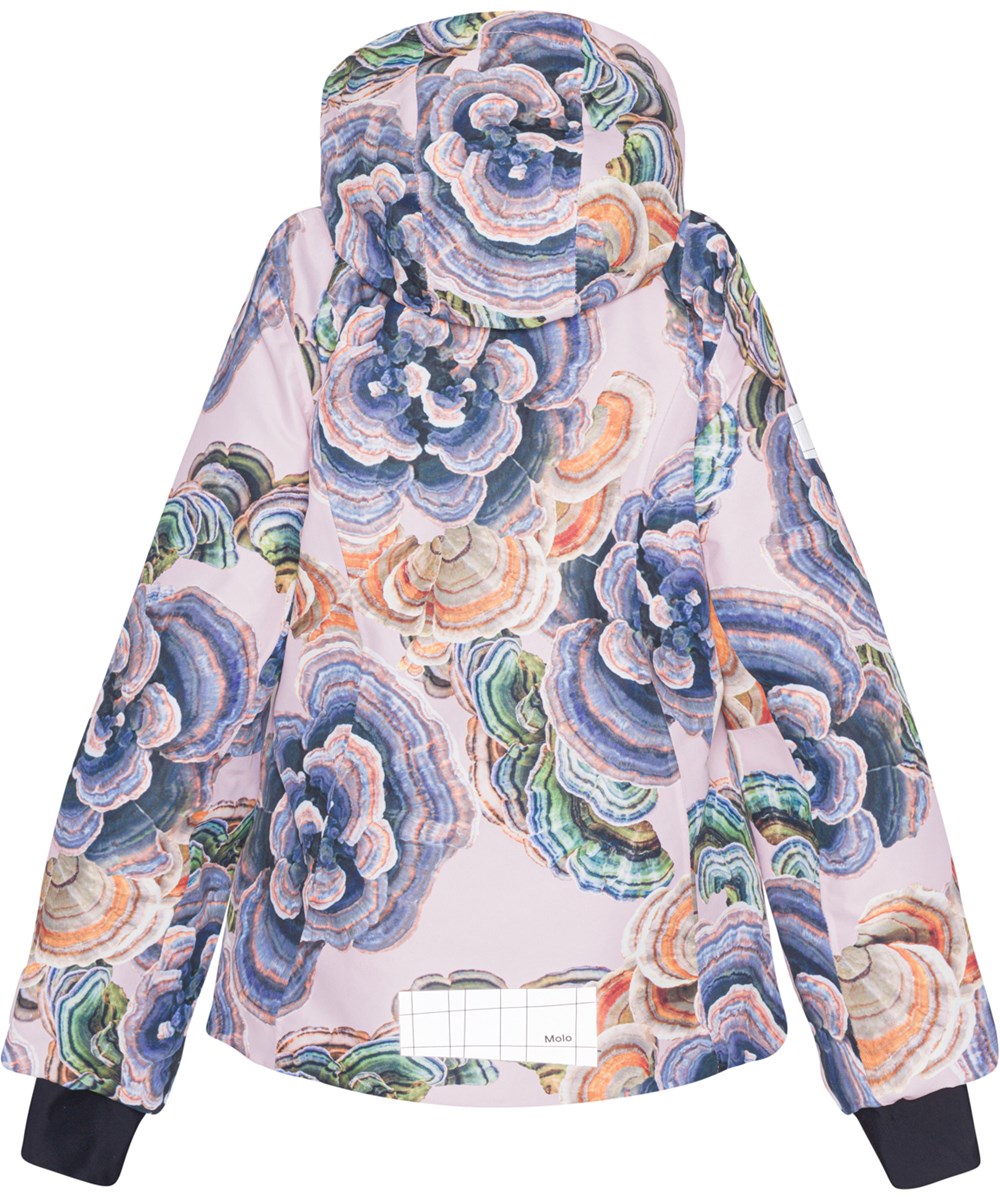 Pearson - Rainbow Fungi - Recycled skijakke med svampe blomster print