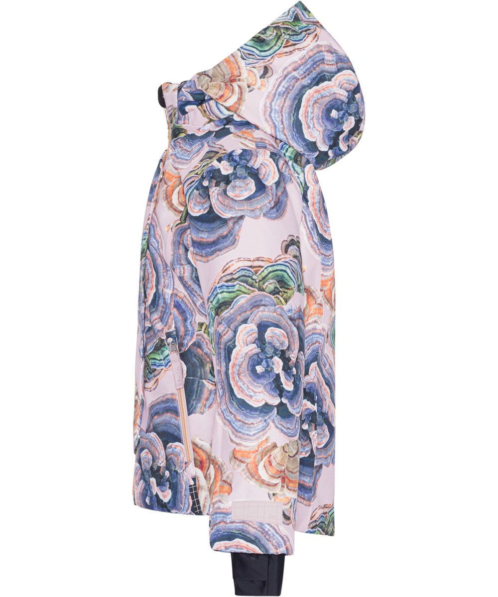 Pearson - Rainbow Fungi - Recycled skijakke med svampe blomster print