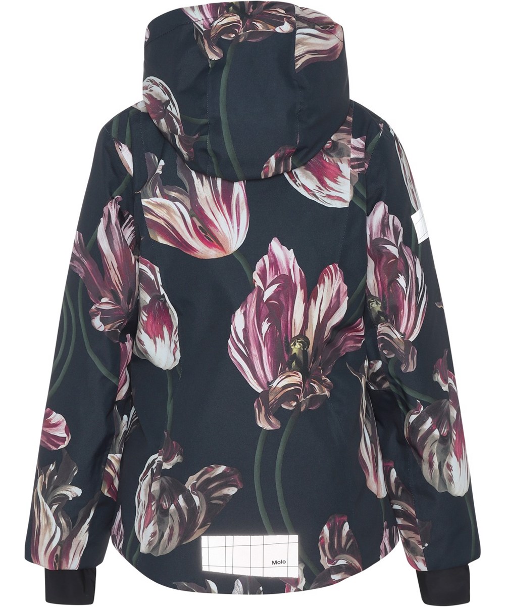 Pearson - Tulips - Vandtæt og recycled skijakke med tulipaner