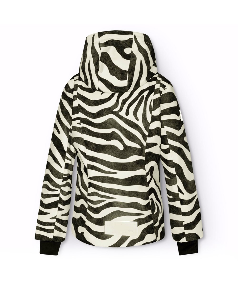 Pearson - Zebra - Zebrastribet vind- og vandtætte skijakke i genanvendt polyester, foret med fleece og 3M™ Thinsulate™
