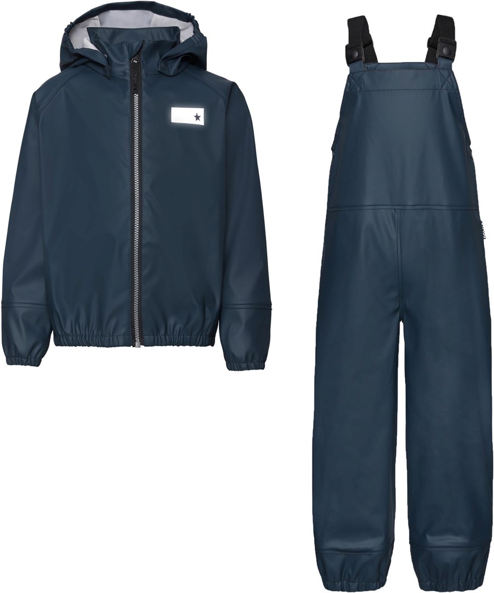 Wade - Summer Night - Recycled regntøjssæt med overalls