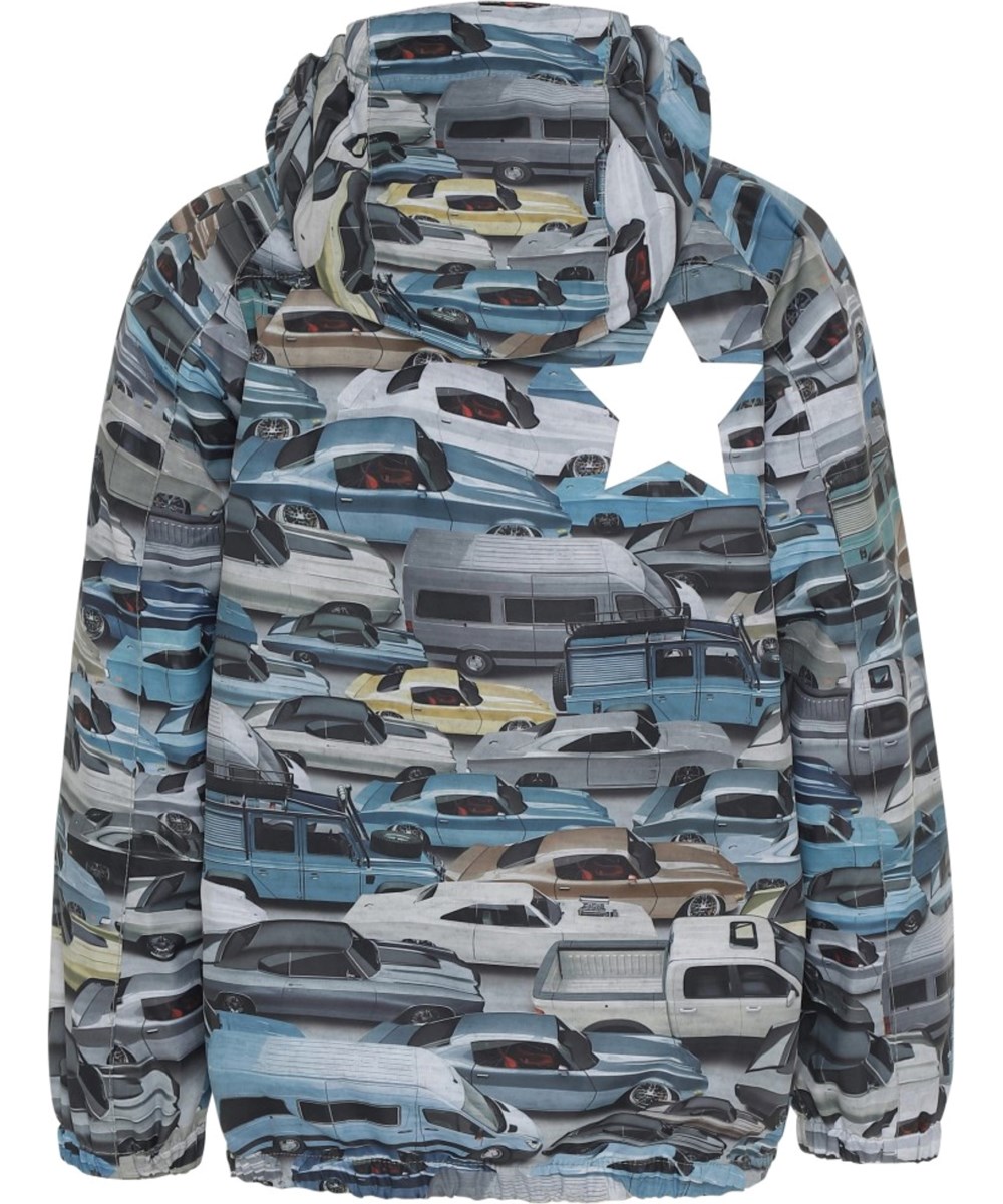 Waiton - Car Jam - Regnjakke med bil print