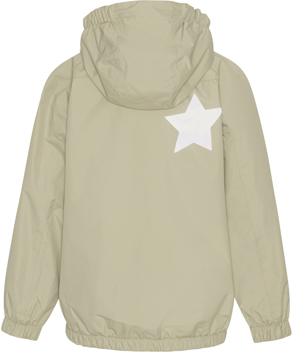 Waiton - Rock - Beige regnjakke med stjerne refleks