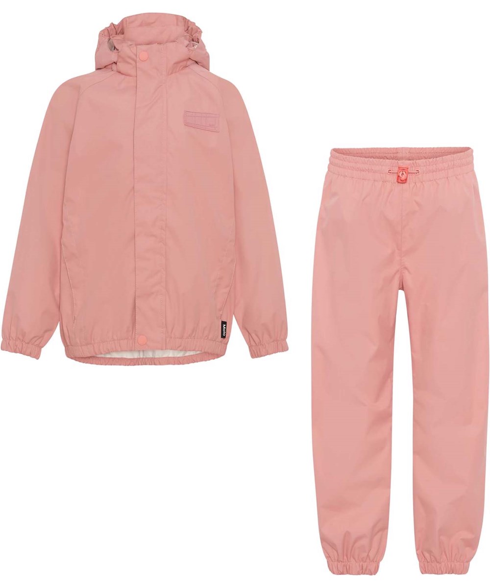 Whalley - Rosewater - Let og åndbart regntøjssæt i rosa