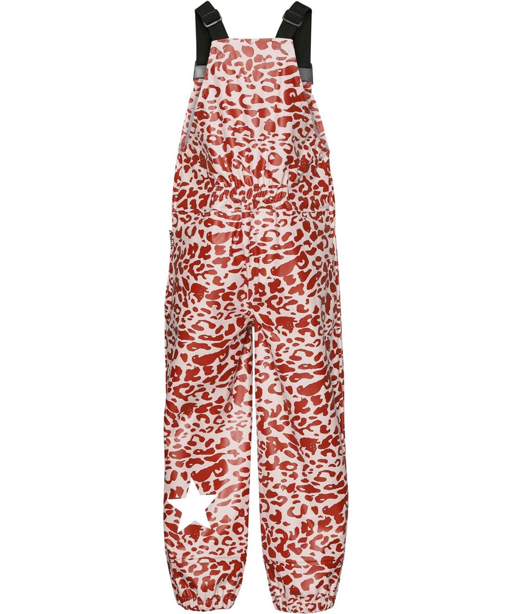 Zareb - Leo Red - Recycled leopard regnbukser overalls