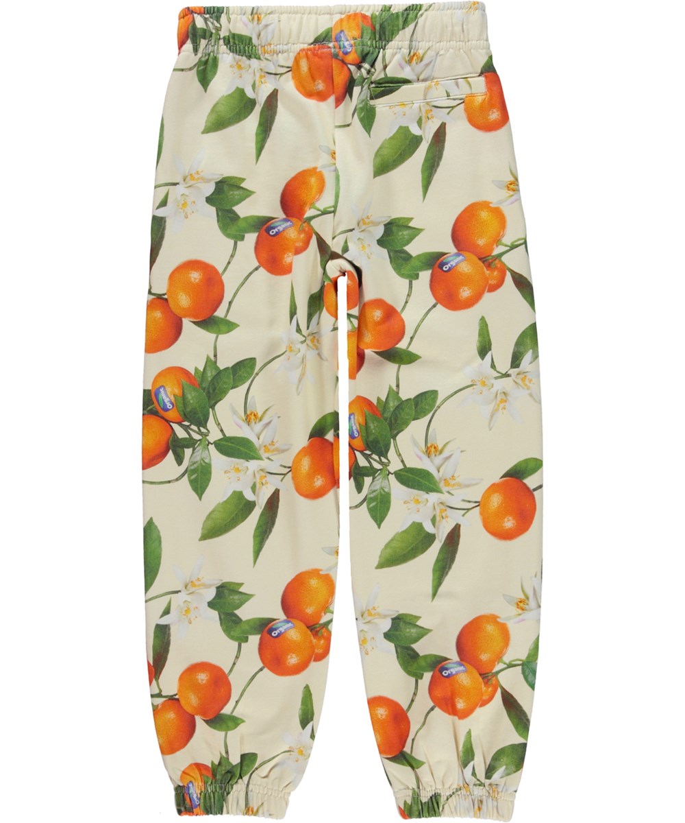 Adan - Mandarins - Økologiske joggingbukser i mandarinprint