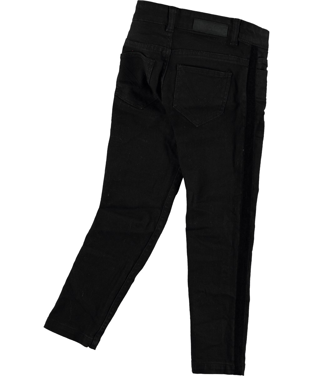 Adele - Black - Sorte slim jeans.