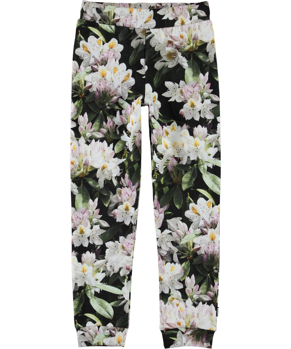Alfrida - Pretty Puppy AOP - Blomstrede sweatpants