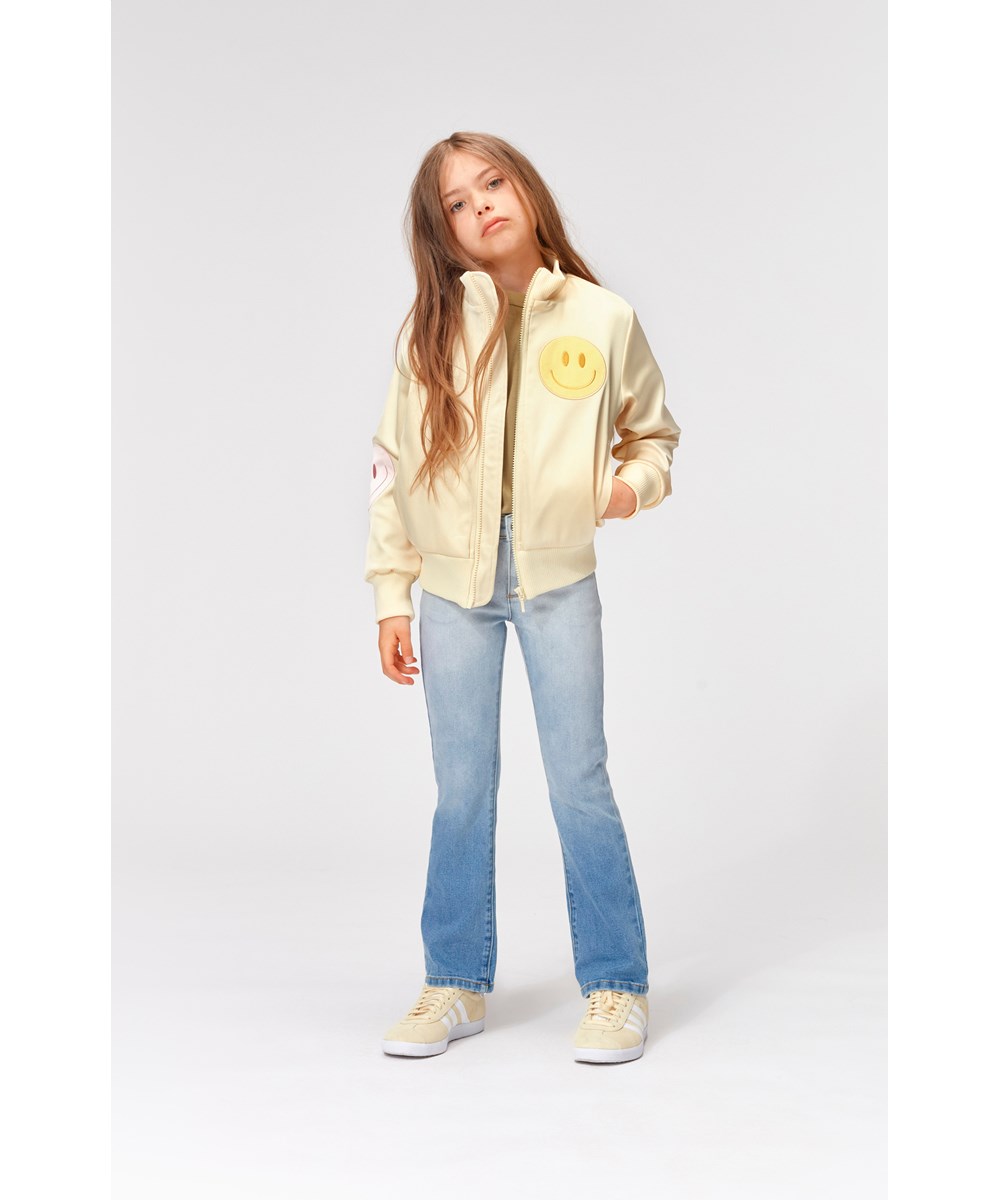 Aliza - Faded Blue Denim - Blå denim jeans med svaj