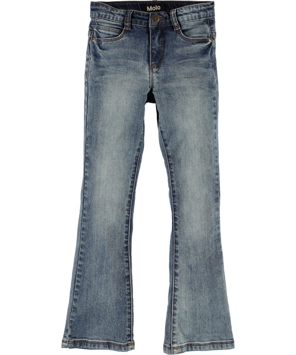 Aliza - Vintage Blue - Blå jeans med svaj