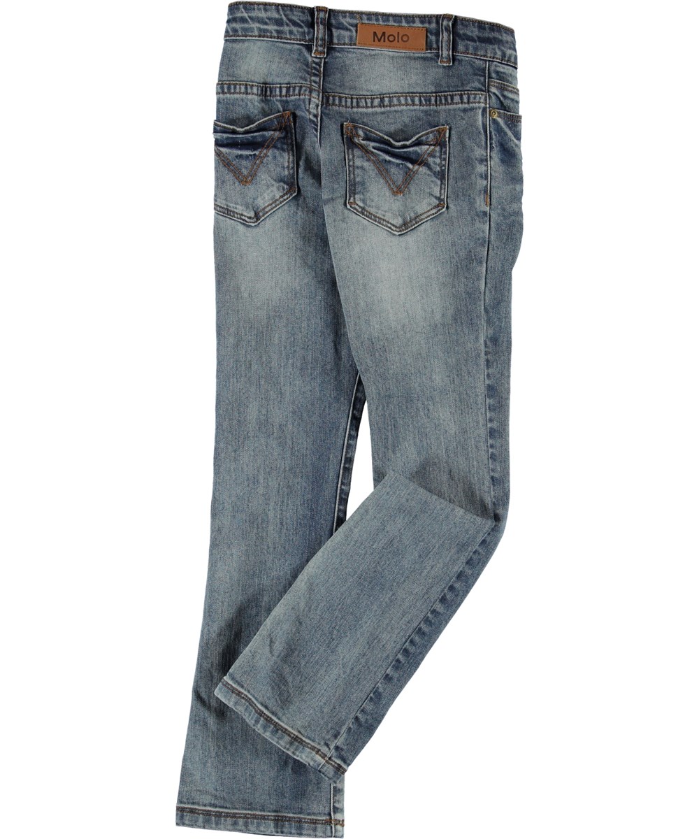 Aliza - Vintage Blue - Blå jeans med svaj