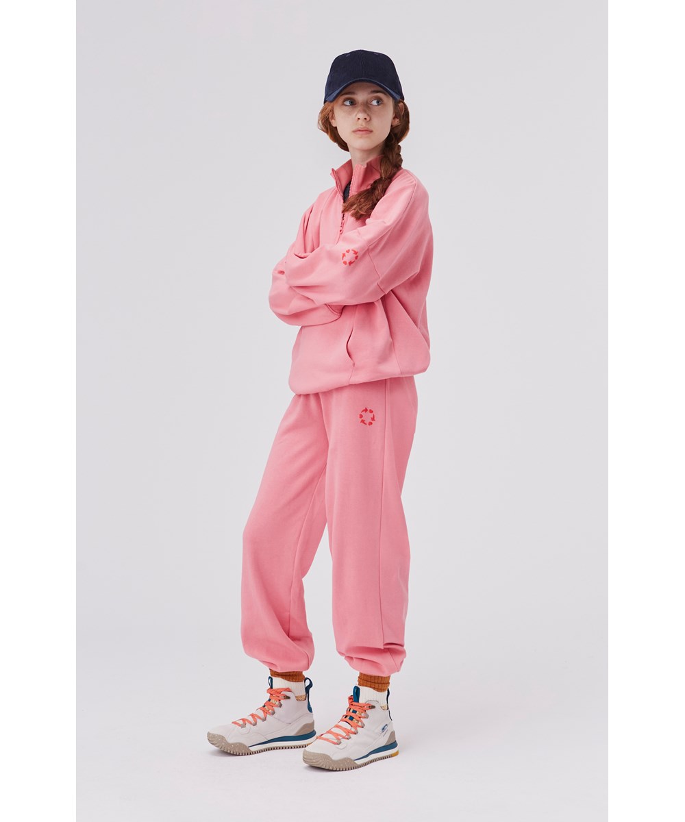 Amalie - Petals - Økologisk sweatpants recycled i pink