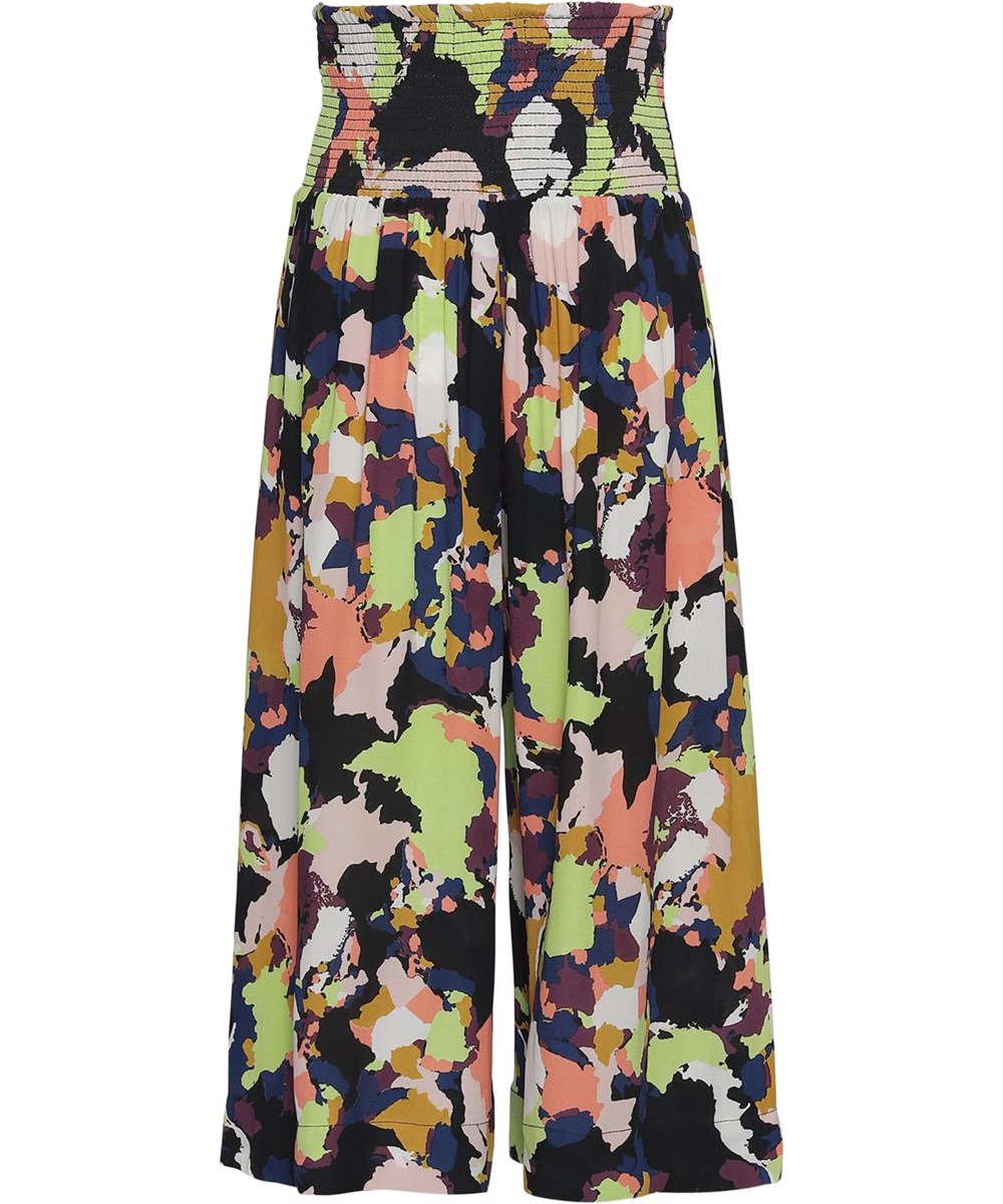 Andrea - Pangea Camo - Løse bukser med farvede felter