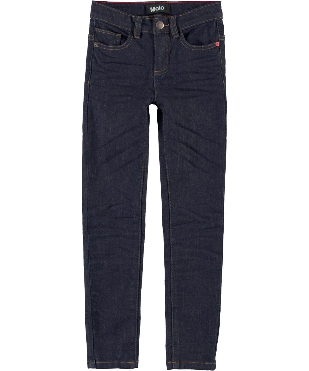 Angelica - Raw Indigo Denim - Økologiske mørkeblå slim jeans