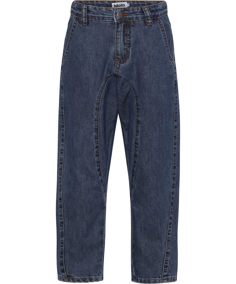 Anouk - Washed Indigo - Løse denim jeans med afslappet look