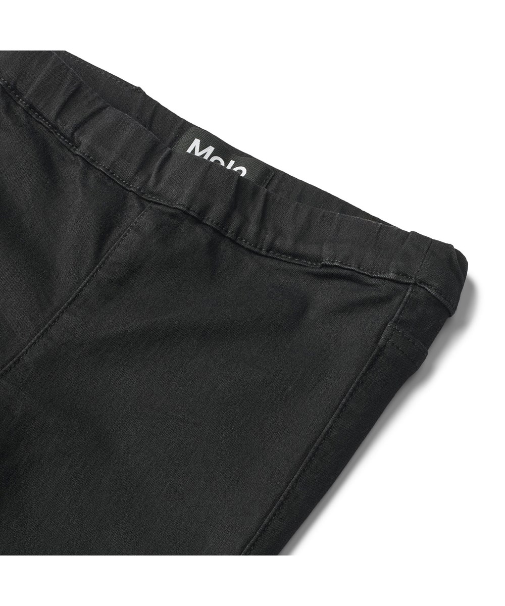 April - Black - sorte jeggings i jeans look