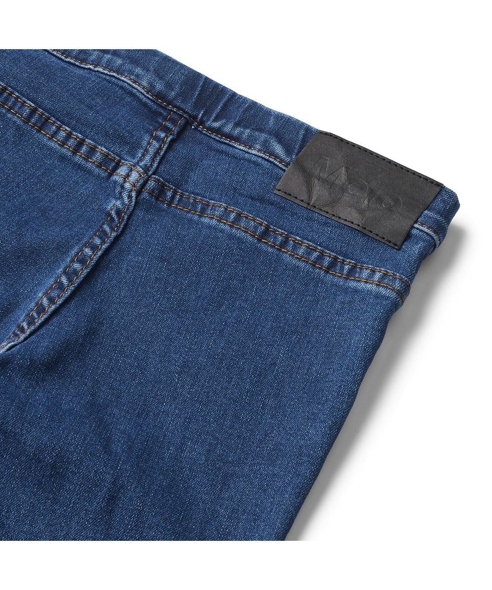 April - Suttle Stone Blue - Blå jeggings i jeans look