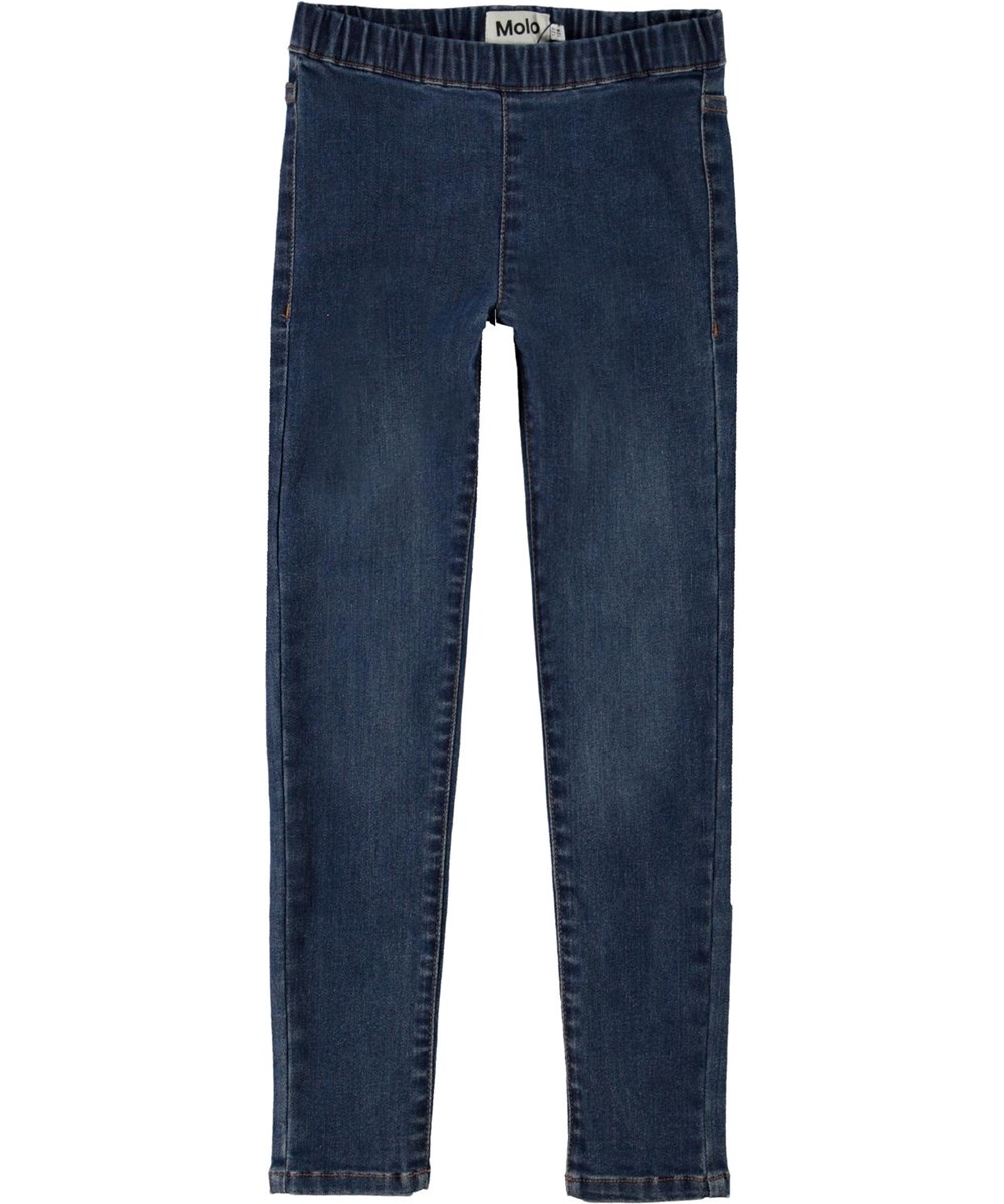 April - Washed Indigo - Jeans leggings i blå