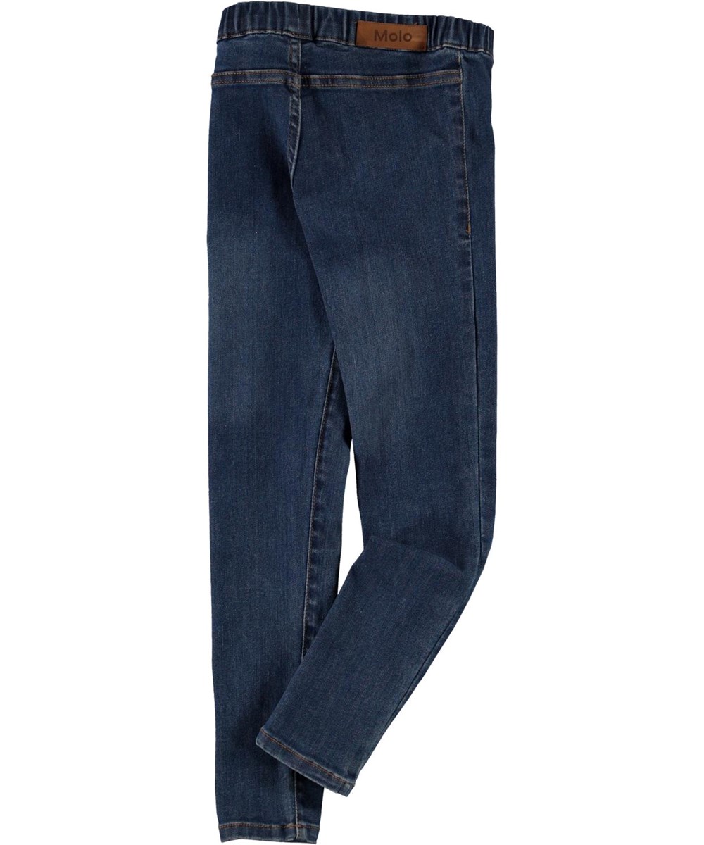 April - Washed Indigo - Jeans leggings i blå