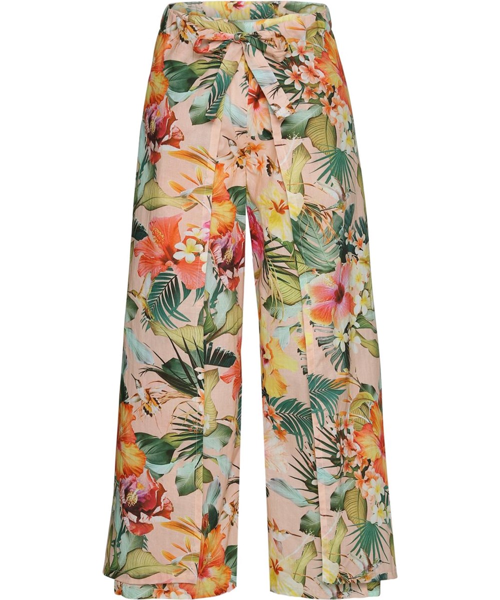 Aretha - Big Hawaiian Flowers - Blomstrede slå-om bukser