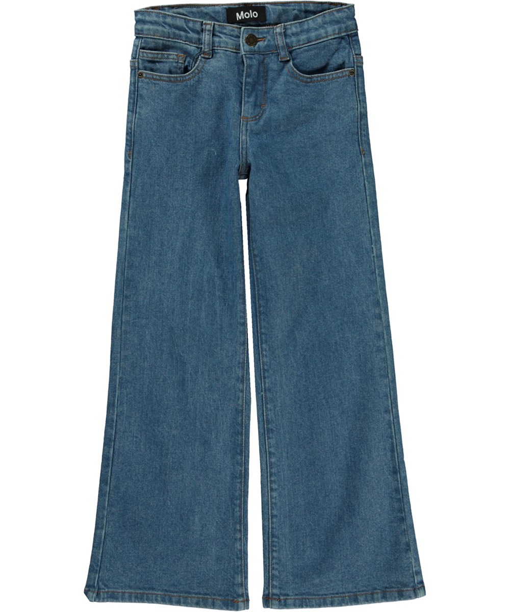 Asta - Clear Blue - Blå jeans med svaj