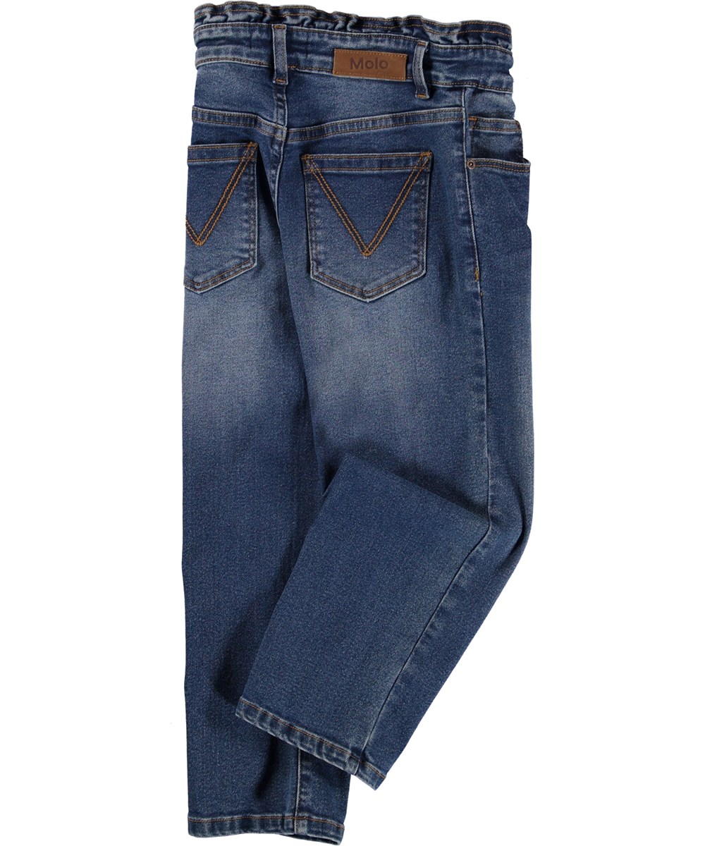 Astrid - Ink Blue Denim - Blå højtaljede jeans