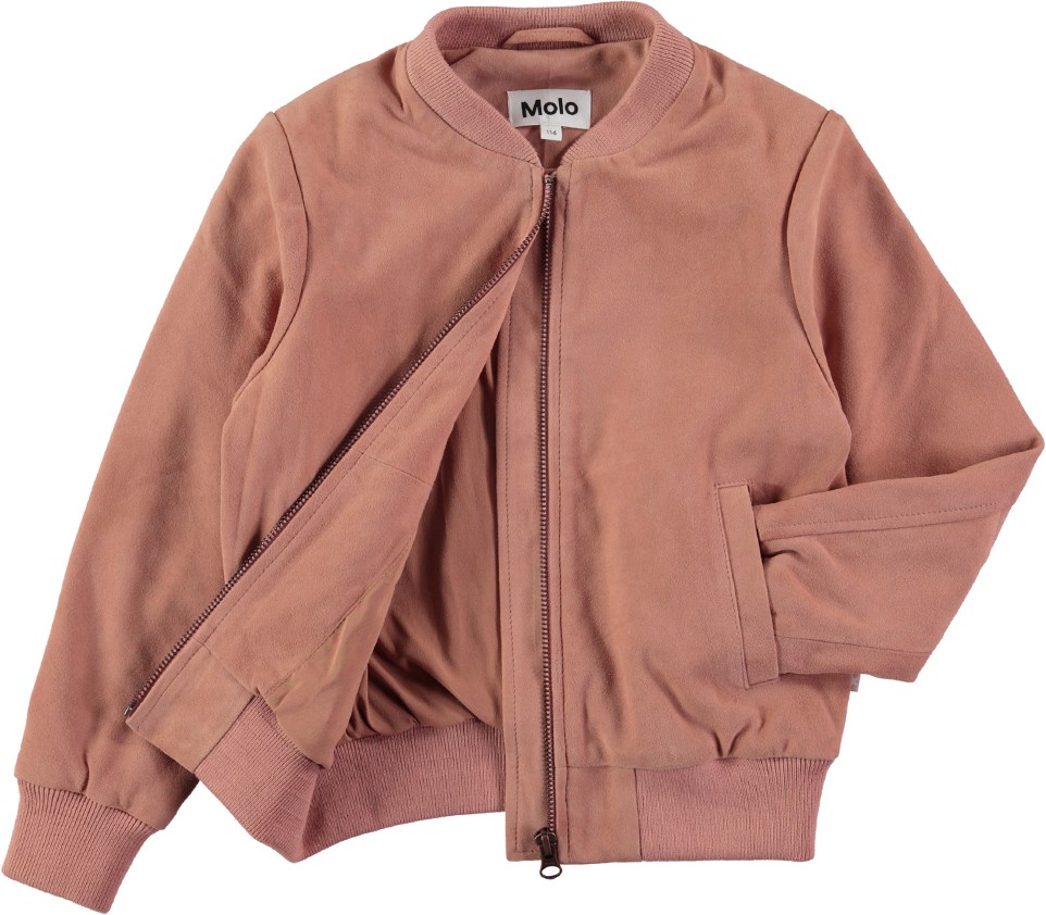 Haliva - Velvet  Rose - Bomber jakke i ruskind